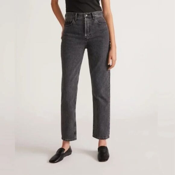Everlane The Cheeky Jean Washed Black Wash Hi-Rise Size 28 EUC - Picture 1 of 10